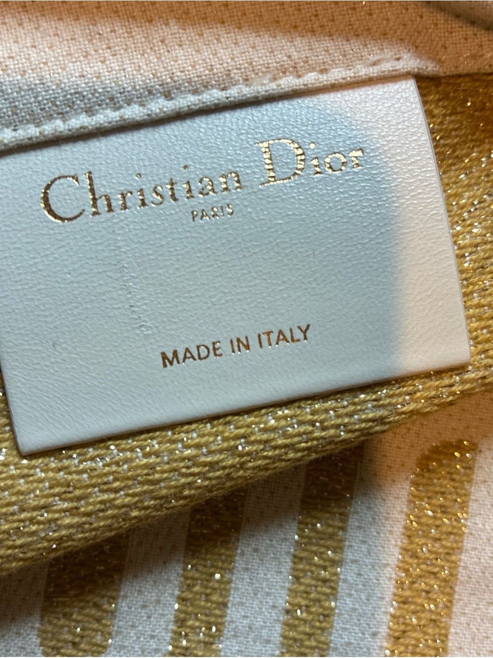 Christian Dior J’Adore natural and gold canvas tote bag - Picture 6 of 8